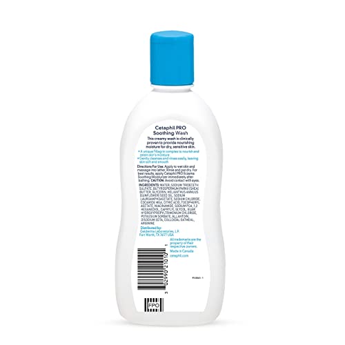 RESTORADERM Soothing Wash, 10 floz Pack of 3, Soothes Dry, Stressed Skin, Hypoallergenic, Soap & Paraben Free, National Eczema Association Endorsed, Dermatologist Recommended