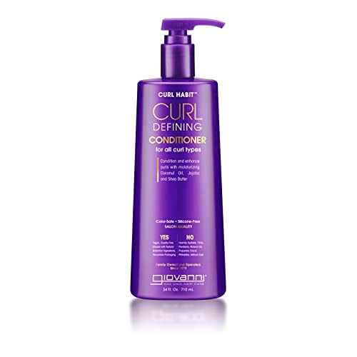 GIOVANNI Curl Habit Curl Defining Conditioner - Conditioner Curly Hair, Condition and Enhance with Coconut Oil, Jojoba, & Shea Butter, Vegan, Cruelty Free, Silicone Free - 24 oz