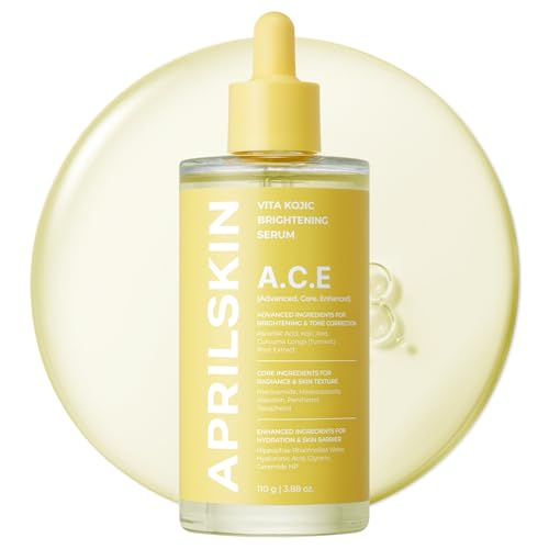 APRILSKIN A.C.E Serum£üVita Kojic Serum for Brightening & Glow£ü3-Second Brightening£üKojic Acid & Vitamin C for Uneven Skin Tone£üKorean Skin Care£ü3.88 oz.