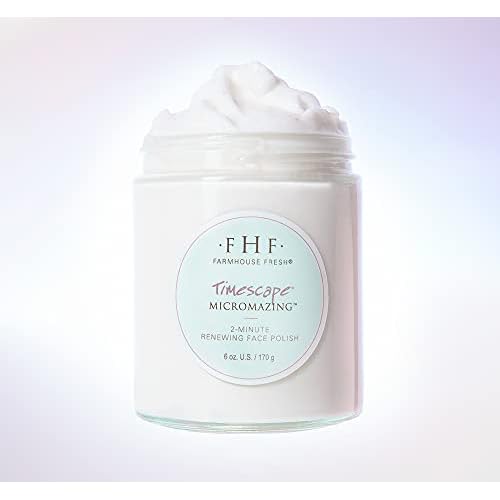 FarmHouse Fresh Face Exfoliator, Plant-Based Face Scrub, Gentle Exfoliating Face Polish With Cucumber Extract. Timescape Micromazing Facial Polish. 6 Oz