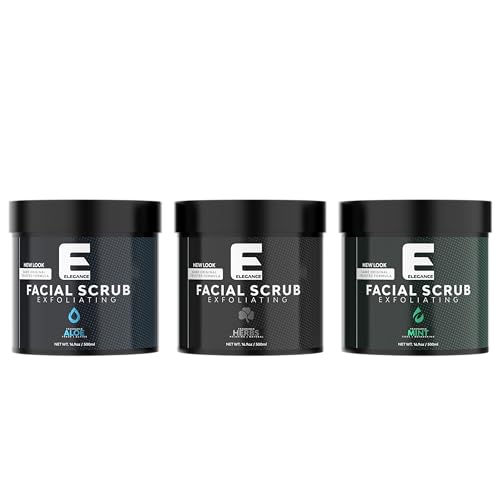 Elegance Natural Face Scrub, 16.9 Oz, Mixed Herbs Based Facial Scrub, Exfoliate and Eliminate Impuritites for a Healthy and Hydrated Glowing Skin