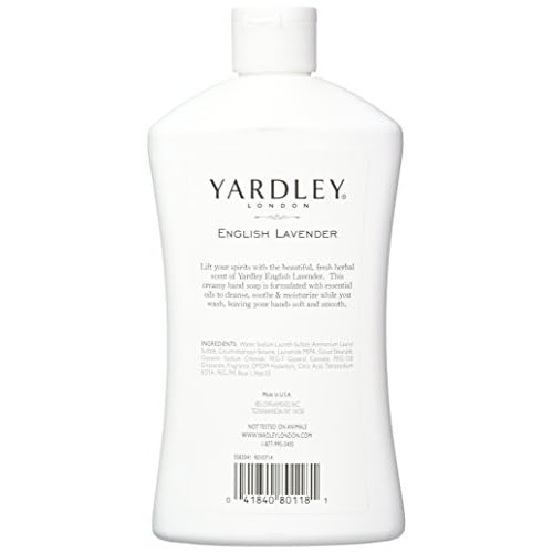 Yardley London English Lavender Liquid Hand Soap Refill, 16 Ounce (Pack of 2)