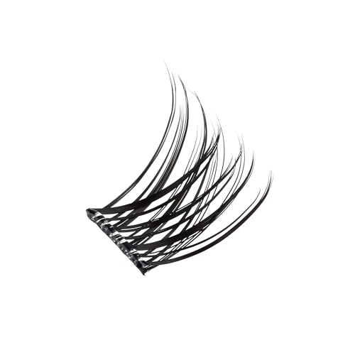 Clear band Self Adhesive 120 pcs DIY Eyelashes No Glue Needed Thin Clear Band 10-14mm C Curl Pre-Glued Natural Fluffy Press on Eyelash Extension Clusters