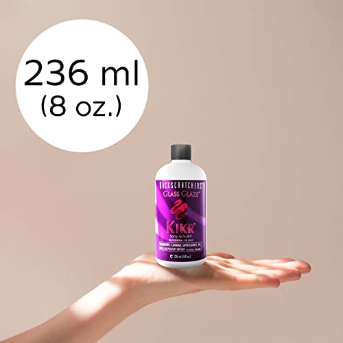 Backscratchers Extreme Glass Glaze Kikr Spray Activator - Quick Dry Nail Resin Mist - 8 Fluid Ounce