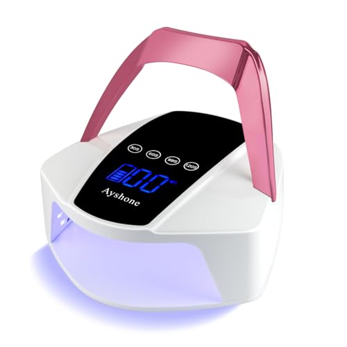 Rechargeable UV LED Nail Lamp,96W Cordless UV Light for Nail Dryer with 48 Lamp Beads,Auto Infrared Sensor and 4 Timers Nail Tools for Nail Polish (White)