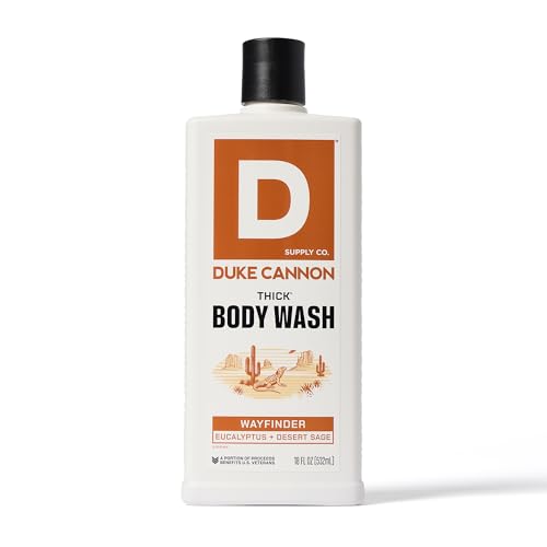 Duke Cannon Supply Co. THICK High-Viscosity Body Wash for Men the Scent Seeker Variety 4 Pack - Premium Ingredients, Plant-Based Thickeners, Superior Lather, Natural Exfoliate, 17.5 Fl Oz (4 Pack)