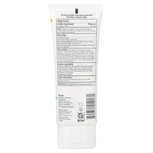 Alba Botanica Baby Sunscreen for Face and Body, Sheer Mineral Sunscreen Lotion, Broad Spectrum SPF 50, Water Resistant and Fragrance-Free, 3 Fl Oz (Packaging May Vary)