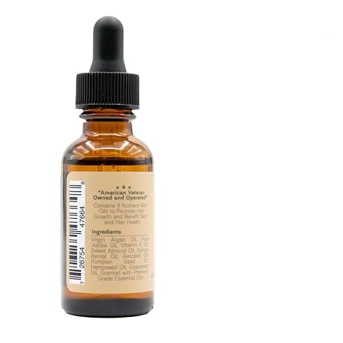 Corpsman's BEARD OIL | Nutrient Rich Oils to Promote Beard Growth and Hair Health | Four Different Scents | 2 Ounces / 30 ml (BENNING)
