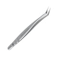 STALEKS PRO Expert 41 Type 9 Professional Eyelash Tweezers (L-Shaped 35¡Æ) ? Stainless Steel for Mega-Volume 2D-8D Lash Extensions & Long Working Edges