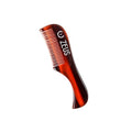 ZEUS Handmade Saw-Cut Mustache Comb for Men, Fine Tooth, Durable, Hand Polished Pocket Beard Comb, Grooming Essential (Traditional) B11