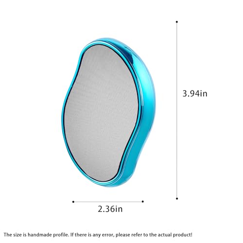 Crystal Hair Remover, Crystal Hair Eraser, Reusable Nano Glass,Multi-Color and Style Options,Easy to Wash,Ideal for Soft and Silky Skin,Skin Exfoliation (Nano Mirror coarse Glass(Blue))