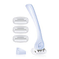 Billie Razors for Women Shave Kit ? Women¡¯s Razor + 4 x 5-Blade Razor Refills + Magnetic Holder ? Cool Blue