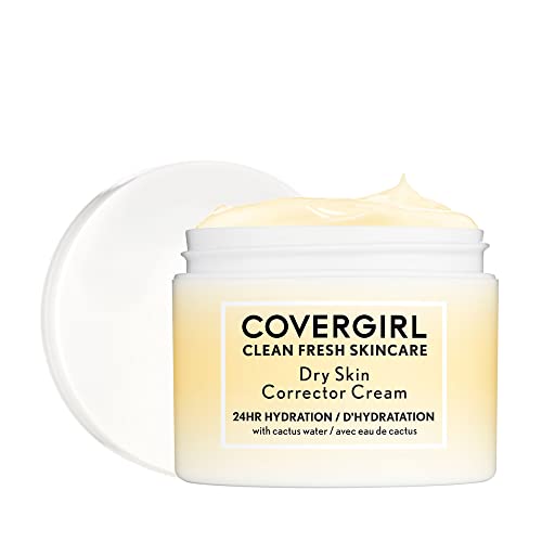 COVERGIRL Clean Fresh Skincare Dry Skin Corrector Cream, Shelf Pack of 2