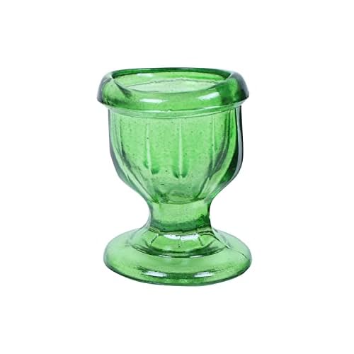 Glass Eye Wash Cup with Engineering Design to Fit Eyes for Effective Eye Cleansing - Eye Shaped Rim, Snug Fit Set of 6 Mix Colour