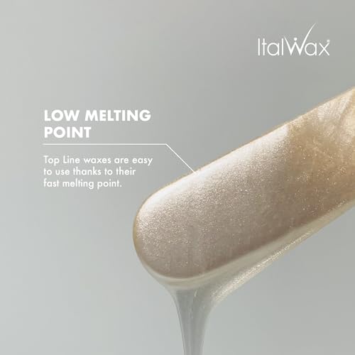 Italwax Top Line Crystal Hard Wax Beads 1.65 lb (750 g) ? Ultra-Delicate Unscented Wax with No Colorants, Semi-Creamy Texture for Facial Areas, Professional Use ? Made in Italy