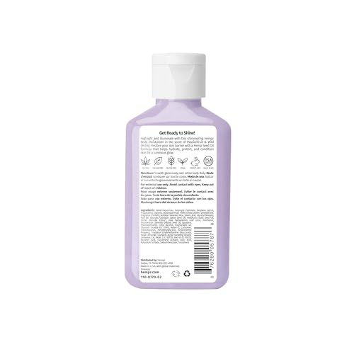 Hempz NEW Mini Star Dust Body Lotion, Iridescent Glow Shimmer, Passionfruit and Wild Orchid, Hydrating and Nourishing Moisturizer, 2.25 fl.oz. (Pack of 2)