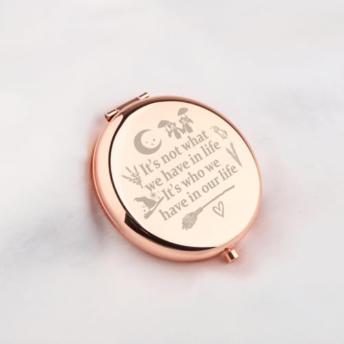 WUSUANED Witch Sister Makeup Mirror Practical Movie Inspired Mirrorr TV Show Fan Gift Magic Witch Gift Witchy Fans Gifts