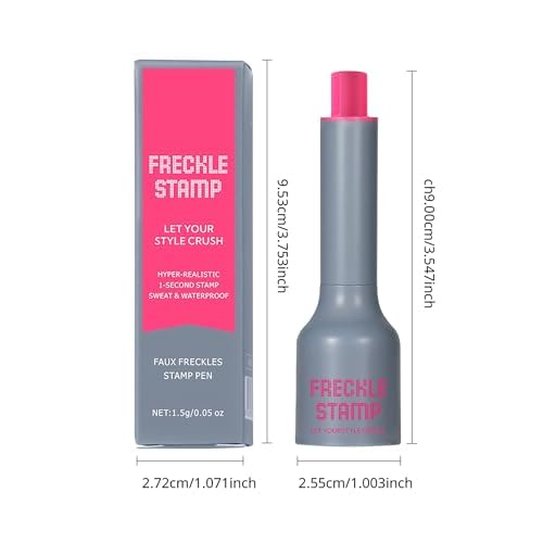 Erinde Waterproof Freckle Stamp Pen - Faux Freckle Pen, Natural-Looking Lifelike Freckle Makeup, 5-Point Quick Dry Long-Lasting Magic Fake Freckles Marker for Sunkissed Makeup, 03 Mocha