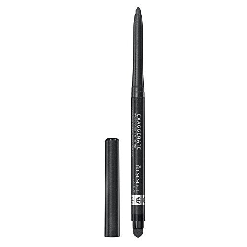 Rimmel London Exaggerate Waterproof Eye Definer Eyeliner Set, 263 Starlit Black & 212 Rich Brown, Highly Pigmented, Built-In Smudger, 0.01oz Each