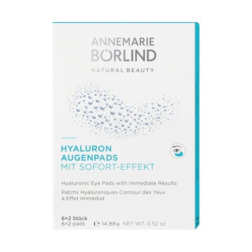 ANNEMARIE B?RLIND Hyaluronic Acid Under Eye Mask ? Vegan Eye Patches for Puffy Eyes with Tremella and Konjac Root? Remove Under Eye Bags Instantly ? Cruelty-free Gel Eye Patch ? 6 Pairs