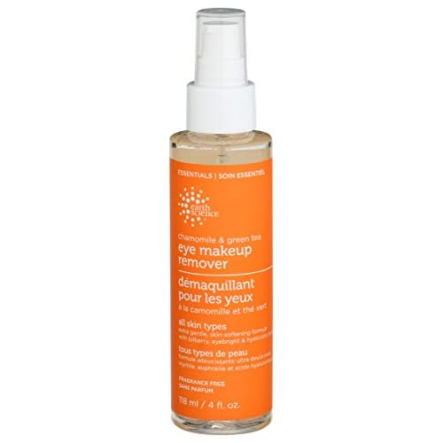 Earth Science, Makeup Remover Eye Chamomile Green Tea, 4 Fl Oz