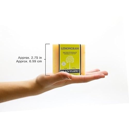Plantlife Lemongrass Bar Soap Pack of 2 - Moisturizing and Soothing Soap for Your Skin - Hand Crafted Using Plant-Based Ingredients - Made in California 4oz Bar