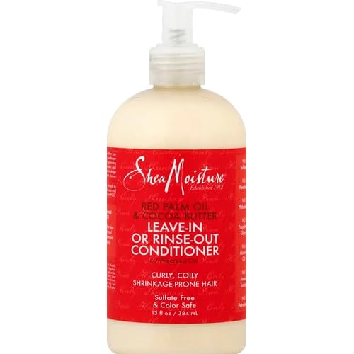 Sheamoisture Conditioner for Curly Hair Red Palm Oil and Cocoa Butter with Flaxseed Oil 13 oz