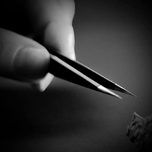 Seki Edge Black Stainless Steel Point Tweezer SS 501