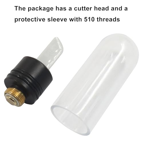 Ceramic Heating Head Tip, 3 Second Fast Heat Multi-Tool for Slicing Wax, Viscous Oil & Candles (black)