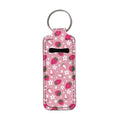 CLOHOMIN Chapstick Holder Keychain Girl Lip Gloss Holder Organizer Neoprene Lipstick Protective Sleeve for Women