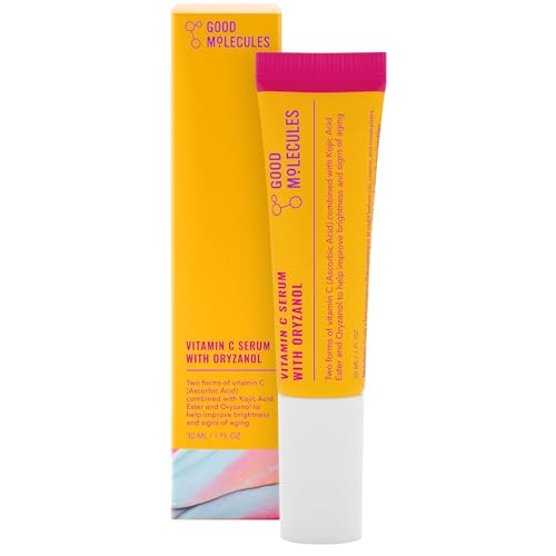 Good Molecules Vitamin C Serum with Oryzanol - Face Serum to Promote Even Skin Tone, Anti-Aging, and Brightening - Skin Care for Face