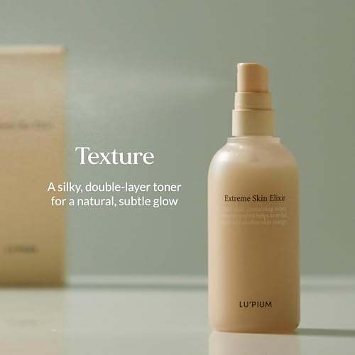 LU'PIUM Extreme Skin Elixir 100ml 3.38 fl. oz. ? Vegan Hydrating Ampoule Mist for Sensitive or Damaged Skin, Barrier Repair & Soothing Care, Inspired by Korean Skincare