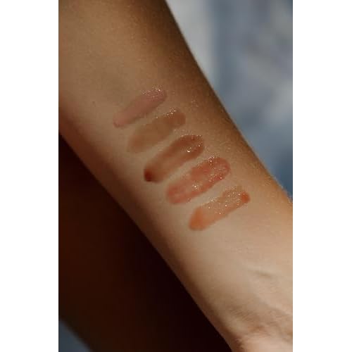 Tinted Lip Oil with Tallow & Lanolin ? Hydrating Balm-Gloss Hybrid with Cherry Seed Oil & Castor Oil ? Natural Mineral Pigments, Nourishing Moisture, Non-Sticky Shine (5 Shades) (Bare)