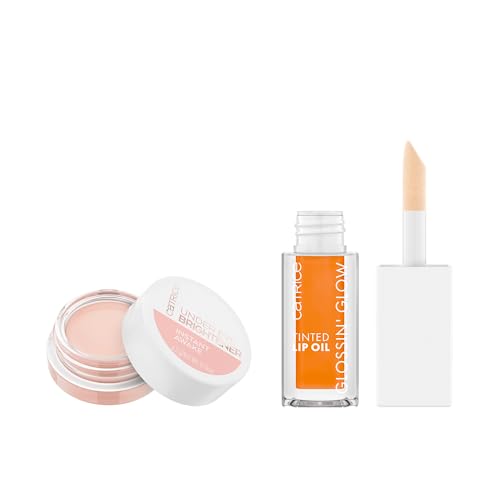 Catrice | Glossin' Glow Tinted Lip Oil 30 & Under Eye Brightener 10 | Full Coverage Makeup | Vegan & Cruelty Free