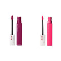 MAYBELLINE Super Stay Matte Ink Liquid Lipstick Romantic Vivid Pink and Composer Cherry Brown
