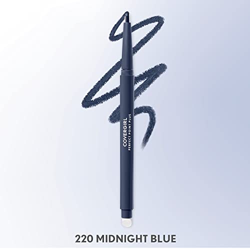 COVERGIRL Perfect Point Plus Eyeliner, Midnight Blue, 0.08 Ounce (Pack of 2)