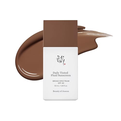 Beauty of Joseon Daily Tinted Fluid Sunscreen 12 Shades for Face Moisturizing Broad Spectrum SPF 40 Korean Skincare 50ml, 1.69 fl.oz #DY330