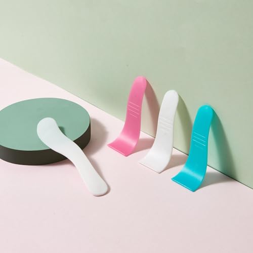 6Pcs Portable Hair Wax Spatulas for Waxing, Non-Stick Reusable Applicator Scraper Tools, Removal Beauty Tools Plastic Mask Scraper Waxing Applicator Depilatory Comfortable to Hand Feeling, Unisex