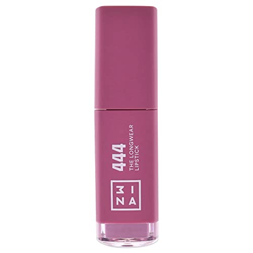 3INA The Longwear Lipstick - Matte Lipstick for Women - Moisturizing with 12-Hour Long Wear - Transfer-Proof and Highly Pigmented - 444-0.23 oz