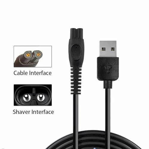 LOVE MEI Charger Cord for Philips Norelco OneBlade QP2724, QP2834, QP1324, MG9510, MG7910, MG5910, X5006,Shaver 2400,3600, 5V USB Charging Cable Replacement
