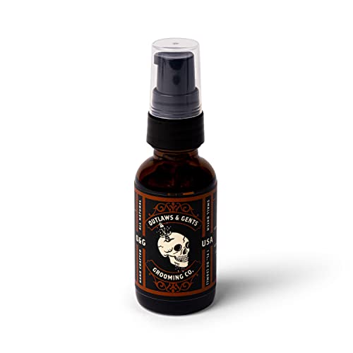 Outlaws & Gents Grooming Co. Clove and Orange Grooming Oil - All-Natural Beard and Hair Oil for Men - Moisturizes and Softens Hair, Reduces Itchiness and Flakiness