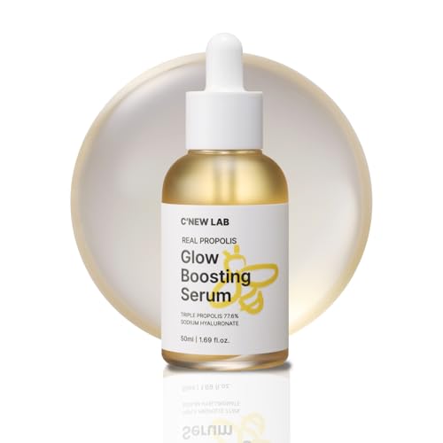C¡¯NEW LAB Real Propolis Glow Boosting Serum 50ml (1.69 fl.oz.) | Deep Hydration, Skin Barrier Strengthening | Inner Dryness Relief | Propolis Extract, Honey Extract, Korean Facial Serum