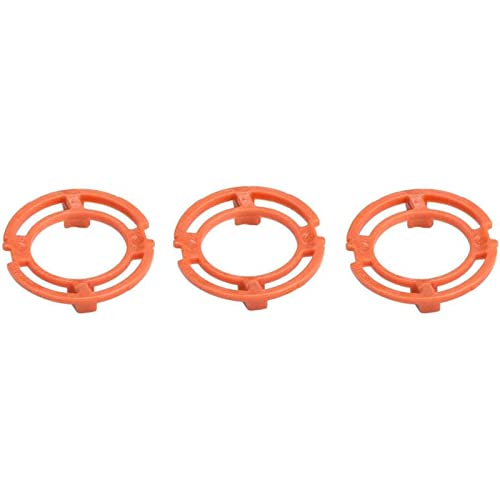 3PCS Shaver Head Blade Holder Plate Fits for Series 7000 9000 RQ12, 3PCS Razor Retaining Lock-Ring Orange Blade Retaining Rings for SH70 SH90 S7370 S9311 S7000 S9000