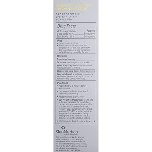 SkinMedica Essential Defense Mineral Shield SPF Sunscreen for Face. This Lightweight, Facial Sunscreen is Ideal for Oily and/or Combination Skin, 1.85 Oz