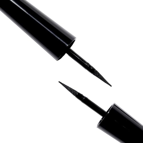 Gerard Cosmetics Eternal Eyeliner, Ultra Black Liquid Eyeliner with Fine Precision Tip Applicator, Extended Long Wear, Cruelty Free, Waterproof Smudge Proof Eyeliner