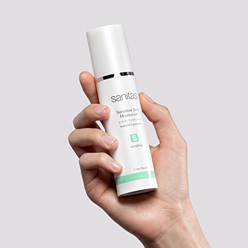 Sanitas Skincare Sensitive Skin Moisturizer, Strengthen & Soothe Fragile Skin, 1.7 Ounce
