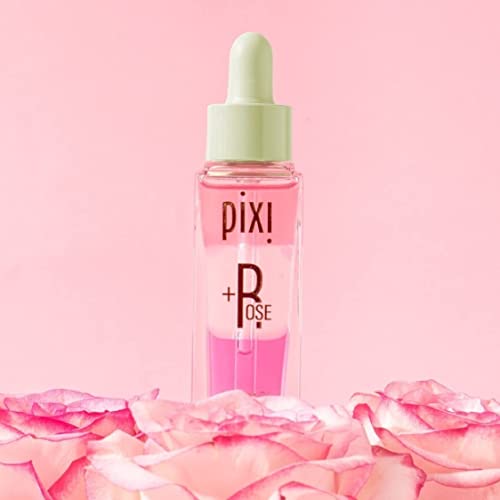 Pixi Beauty +Rose Essence Oil | Tri-Phase Nourishing Essence Oil | Rose Flower Nourishes Skin | Revitalize & Prep For Makeup | 1.00 Fl Oz