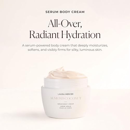 Laura Mercier Serum Body Cream, Moisturizing Serum-Infused, 48HR Hydration, Improves Skin Barrier, Soothes Dry Skin, Shea Butter and Squalane Intensely Nourishes, Bath & Body Set
