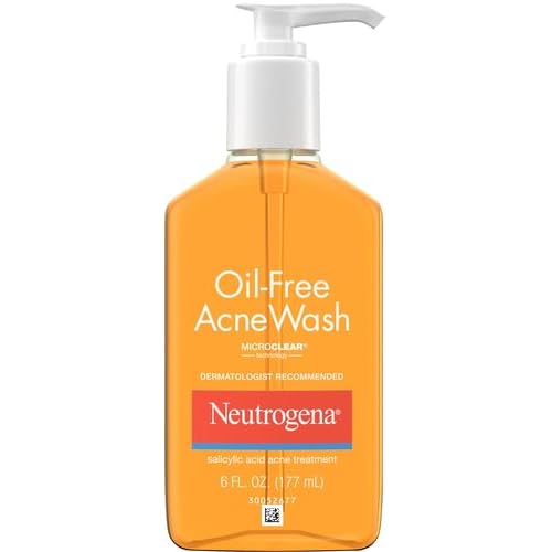 Neutrogena Oil-Free Acne Face Wash, Breakout Prone Skin Facial Cleanser with 2% Salicylic Acid Acne Treatment for Face, 6 fl. oz (Pack of 2)