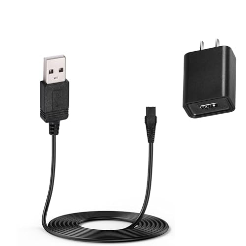 Replacement Wahl 9864SS Charger Charging Cord Compatible with Wahl Cordless Trimmer Model 9864, 9818A, 9899-100,5708, 7065 Wahl Pro Series Model 302601 Self-Cut Pro Model 3026122 Power Cord